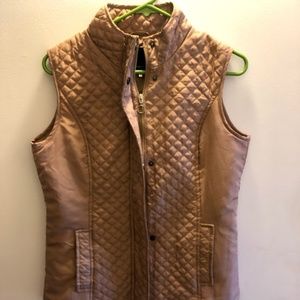 Tan Puffy Vest from Macy's